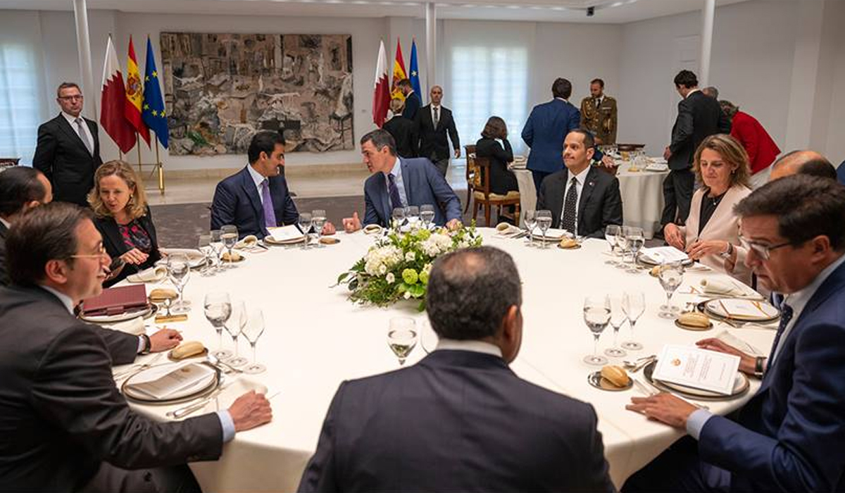 HH the Amir Attends Luncheon Banquet Hosted by Spanish Prime Minister